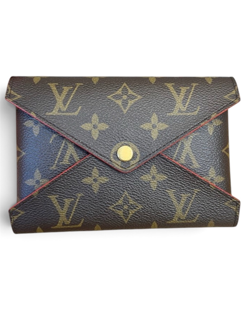 Louis Vuitton Kirigami Pochette Medium Monogram Red Envelope Clutch Pouch